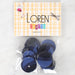 Loren Crafts 8'li Düğme Mavi - 1141