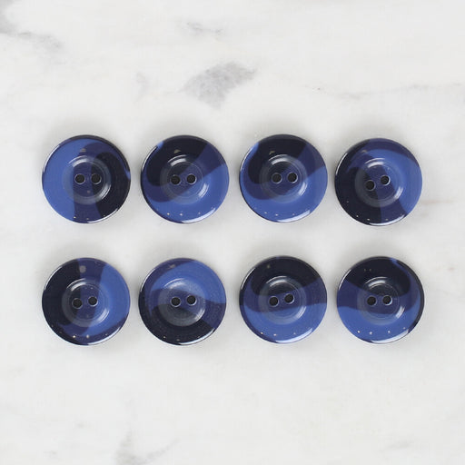 Loren Crafts 8'li Düğme Mavi - 1141