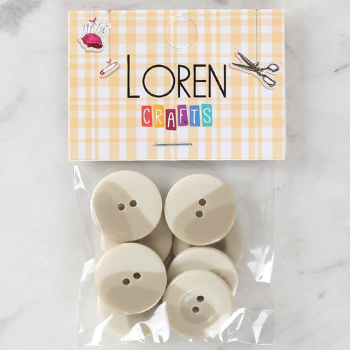 Loren Crafts 8'li Düğme Krem - 1131