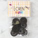 Loren Crafts 8'li Düğme Kahverengi - 1107