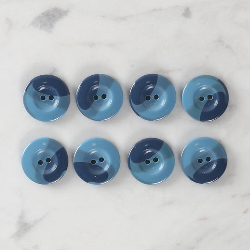 Loren Crafts 8'li Düğme Mavi - 1126