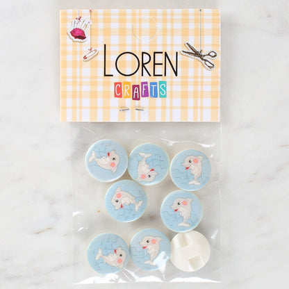 Loren Crafts 8'li Yunus Düğme - 1234