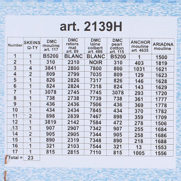 Orchidea 24x30 cm Windmill And Poppies Baskılı Goblen 2139H