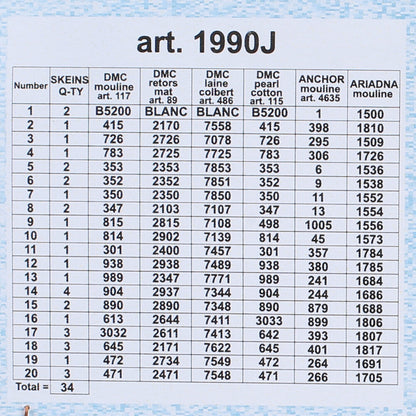 Orchidea 30x40 cm Louis Marie Lemaire - Cluster Of Poppies Baskılı Goblen 1990J