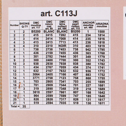Orchidea 30x40 cm Baskılı Goblen C113J
