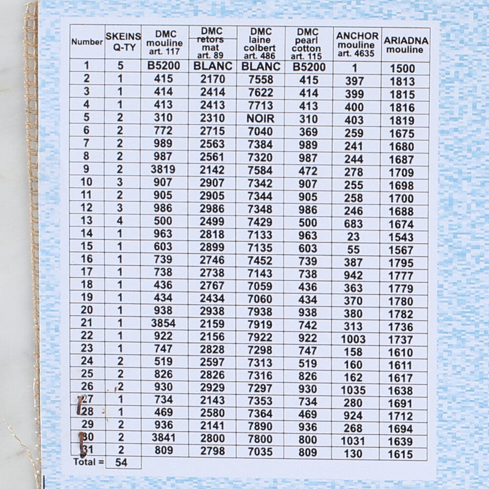 Orchidea 40x50 cm White Suans On The River Baskılı Goblen 2328M