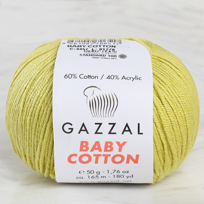 Gazzal Baby Cotton Yeşil Bebek Yünü - 3457