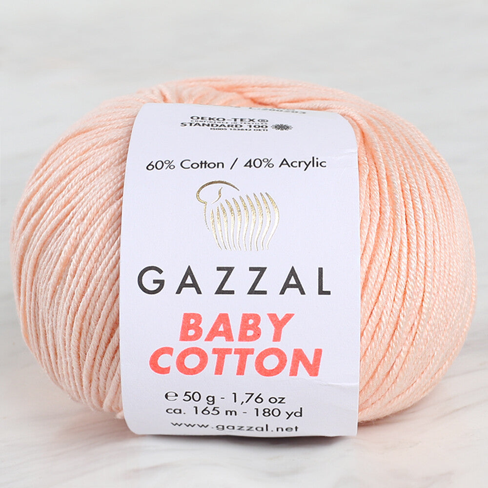 Gazzal Baby Cotton Açık Yavruağzı Bebek Yünü - 3469