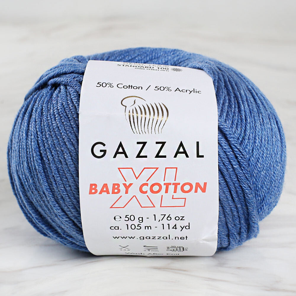 Gazzal Baby Cotton XL Koyu Mavi Bebek Yünü - 3431XL