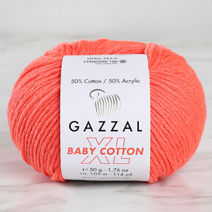 Gazzal Baby Cotton XL Turuncu Bebek Yünü - 3459XL