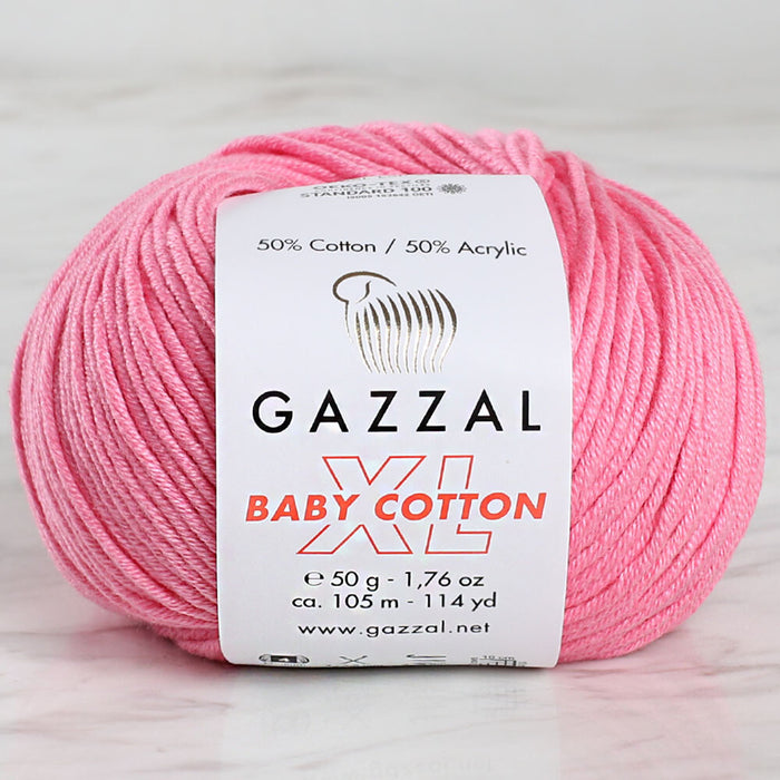Gazzal Baby Cotton XL Pembe Bebek Yünü - 3468XL