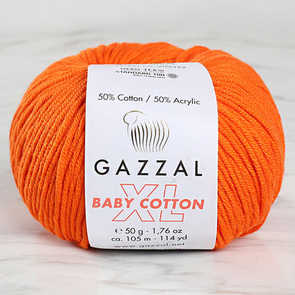 Gazzal Baby Cotton XL Turuncu Bebek Yünü - 3419XL