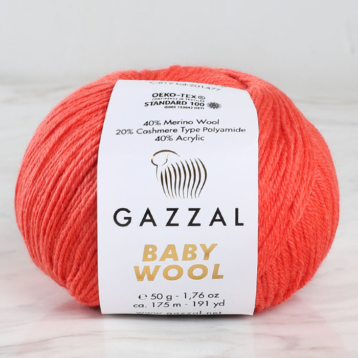 Gazzal Baby Wool Mercan Rengi Bebek Yünü - 819