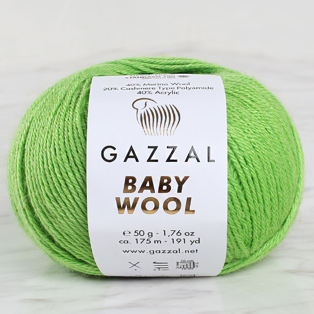 Gazzal Baby Wool Yeşil Bebek Yünü - 821