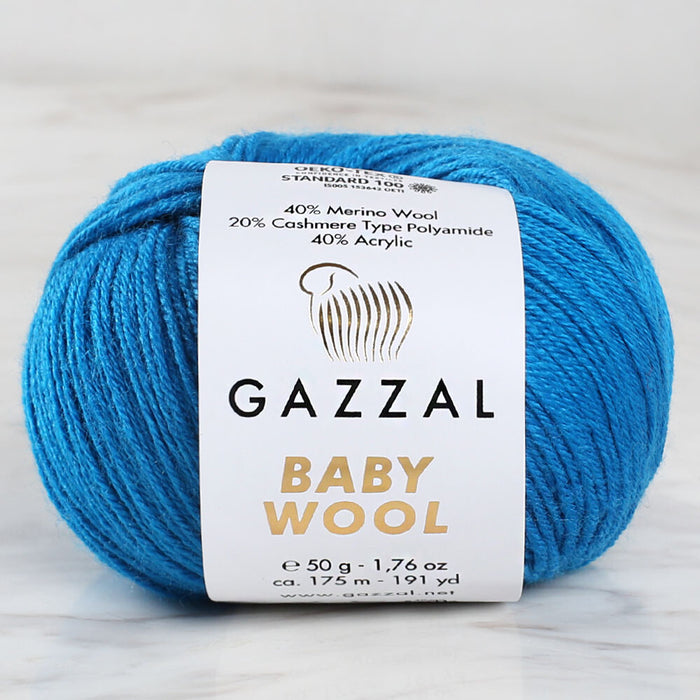 Gazzal Baby Wool Mavi El Örgü İpi - 822