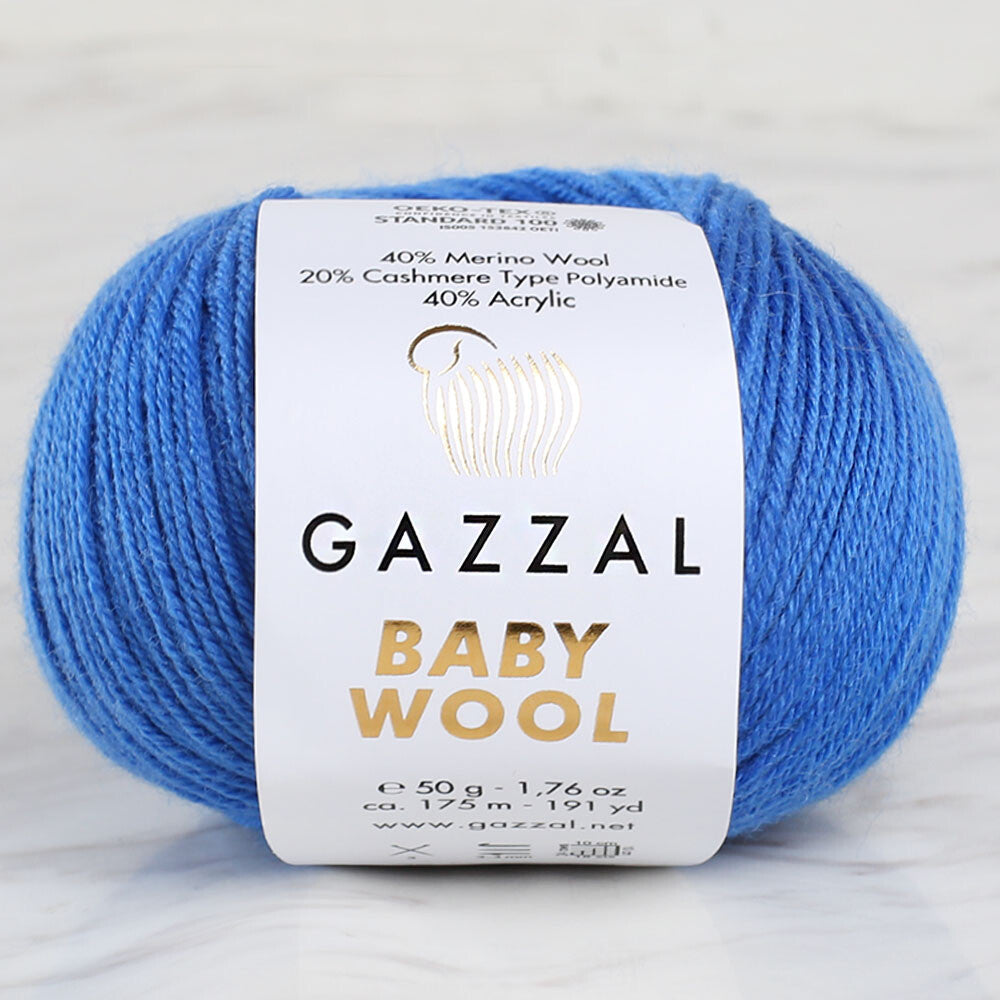 Gazzal Baby Wool Mavi Bebek Yünü - 830