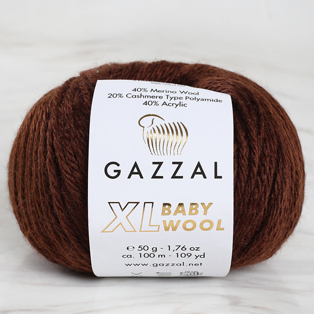 Gazzal Baby Wool XL Kahverengi Bebek Yünü - 807XL