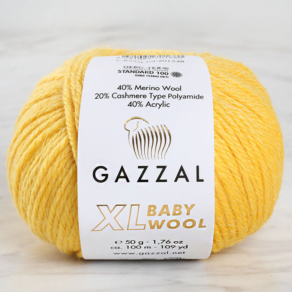 Gazzal Baby Wool XL Sarı Bebek Yünü - 812XL