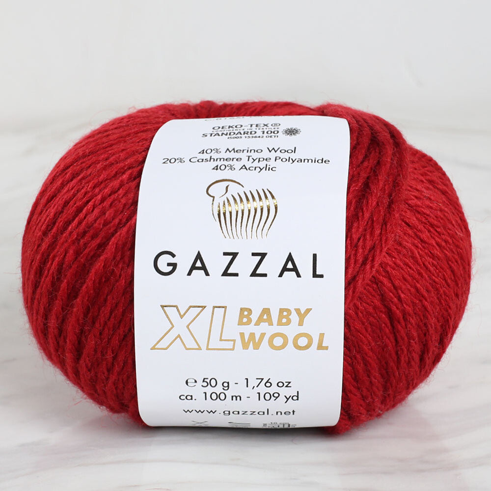 Gazzal Baby Wool XL Kırmızı Bebek Yünü - 816XL