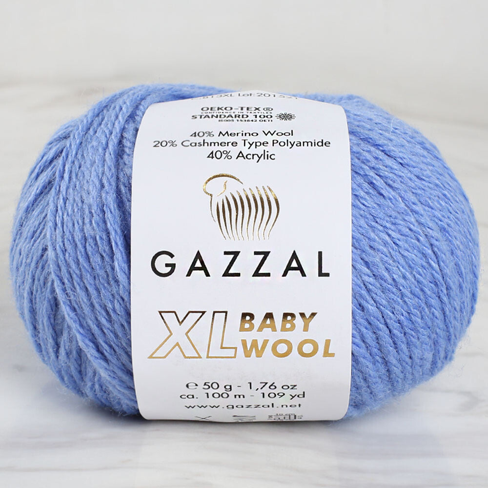 Gazzal Baby Wool XL Mavi Bebek Yünü - 813XL