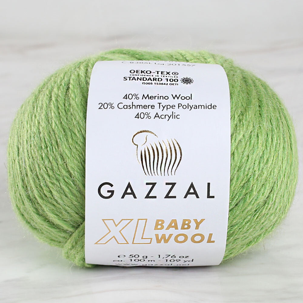 Gazzal Baby Wool XL Yeşil El Örgü İpi - 838XL