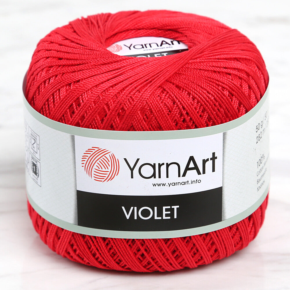 Yarnart Violet Kırmızı Dantel İpi - 6328