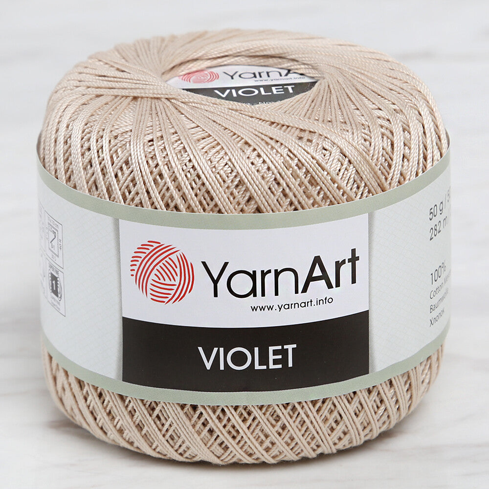 Yarnart Violet Bej Dantel İpi - 4660
