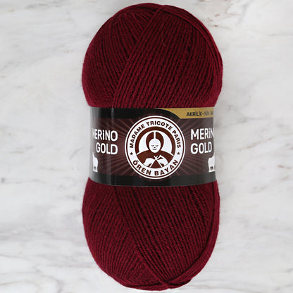 Örenbayan Merino Gold Bordo El Örgü İpi - 035