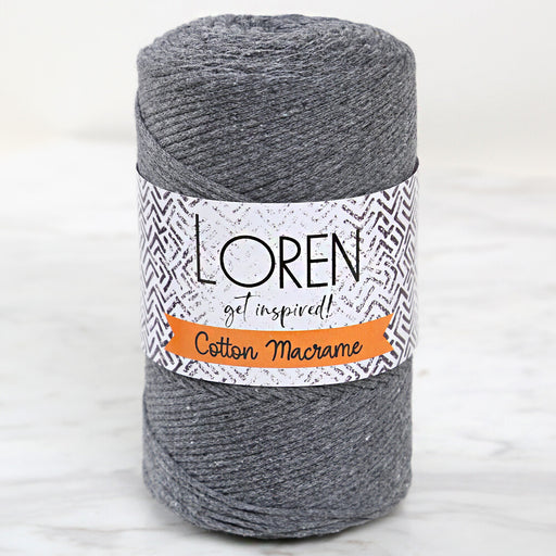 Loren Cotton Macrame Gri - L081