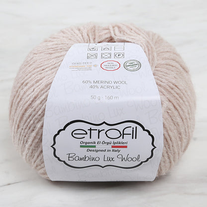 Etrofil Bambino Lux Wool Açık Bej El Örgü İpliği - 70077
