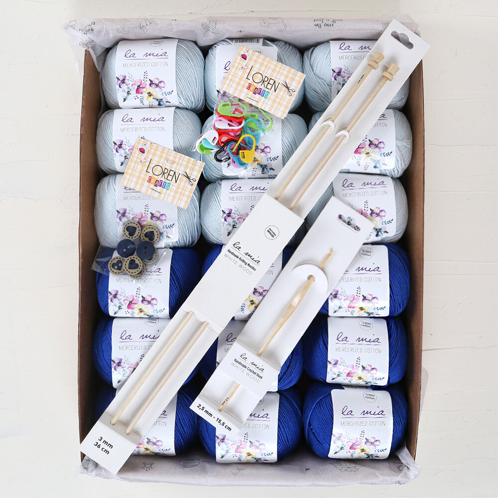 La Mia Mercerized Cotton Safir Seti