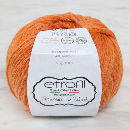 Etrofil Bambino Lux Wool Turuncu El Örgü İpliği - 70212