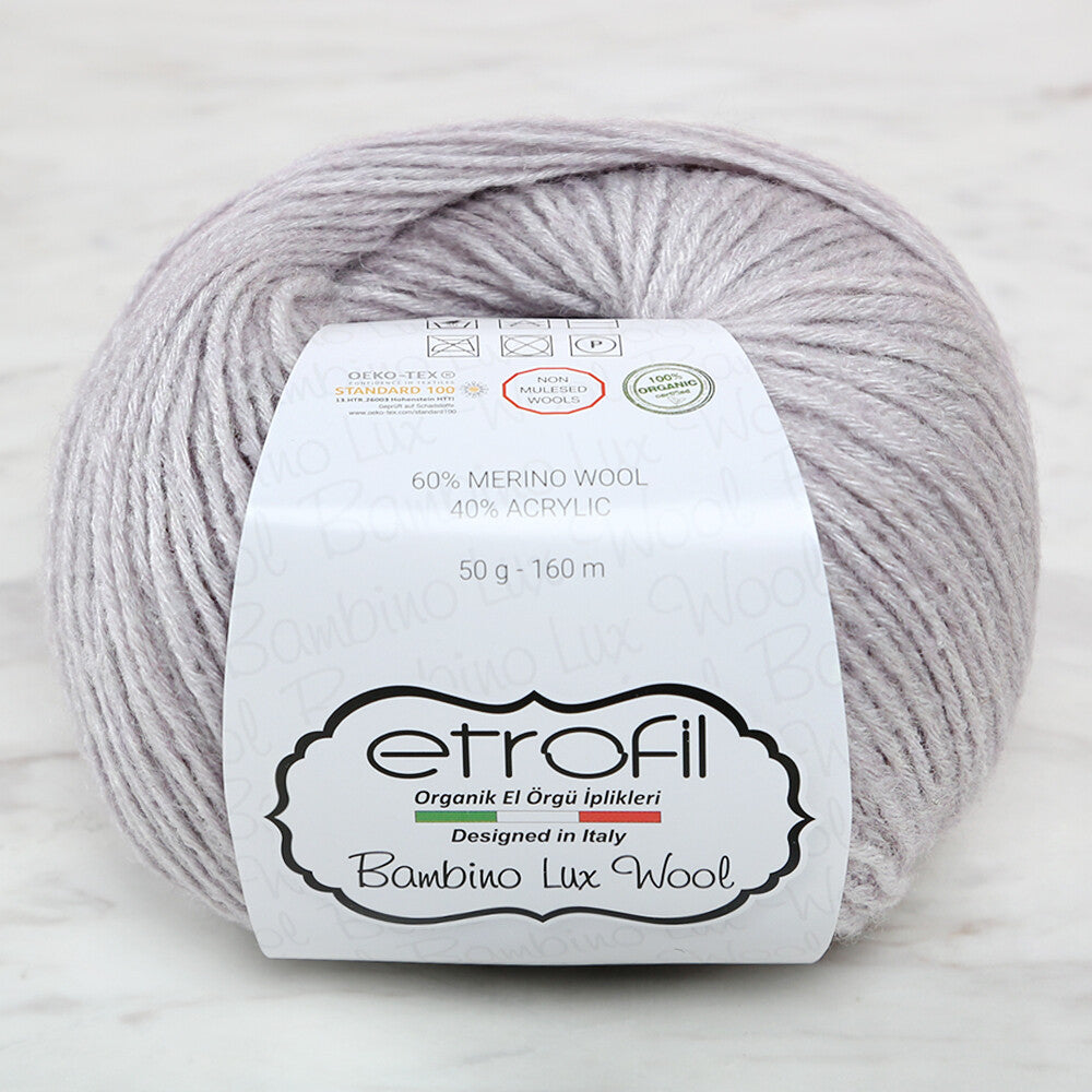 Etrofil Bambino Lux Wool Gri El Örgü İpliği - 70086