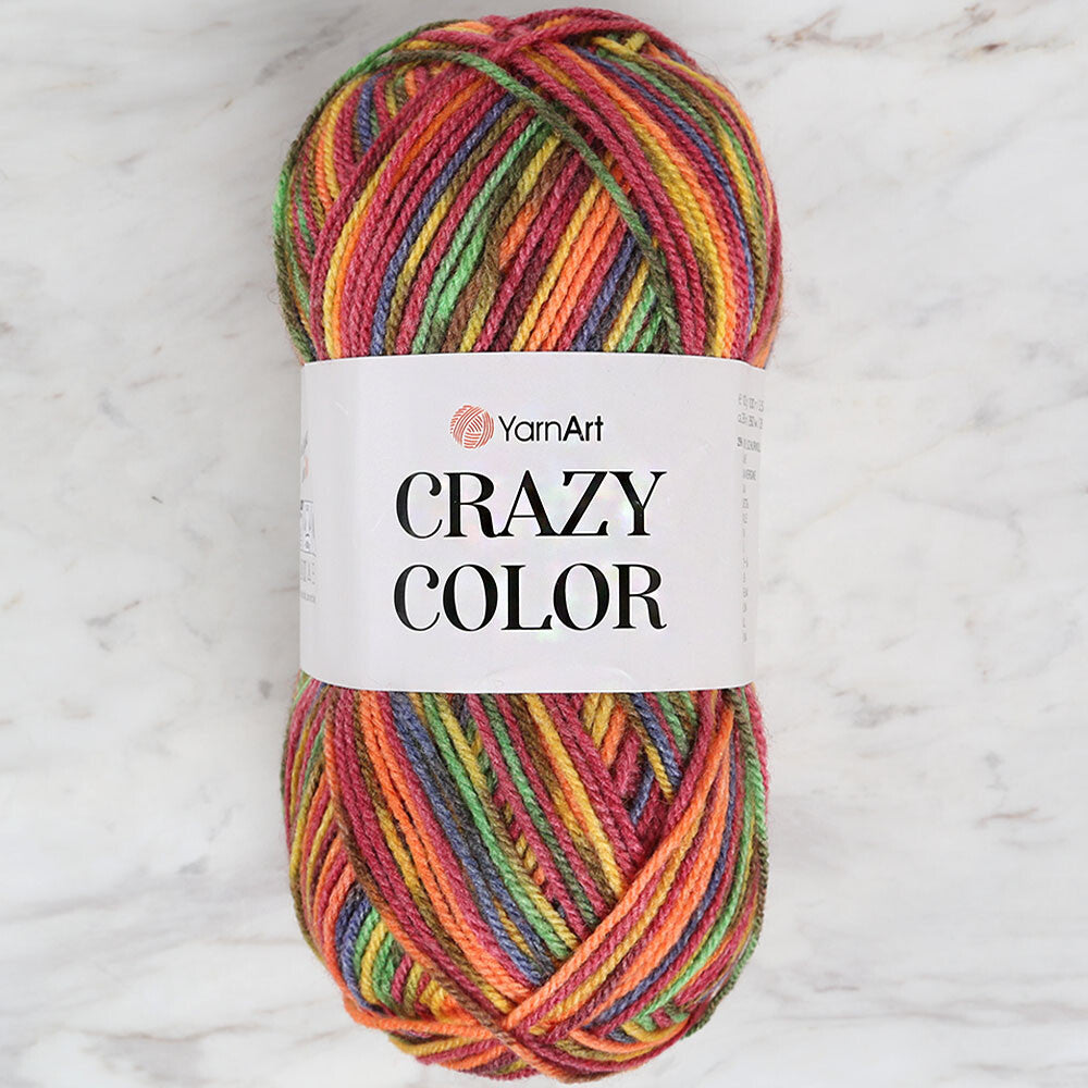 YarnArt Crazy Color Ebruli El Örgü İpi - 148