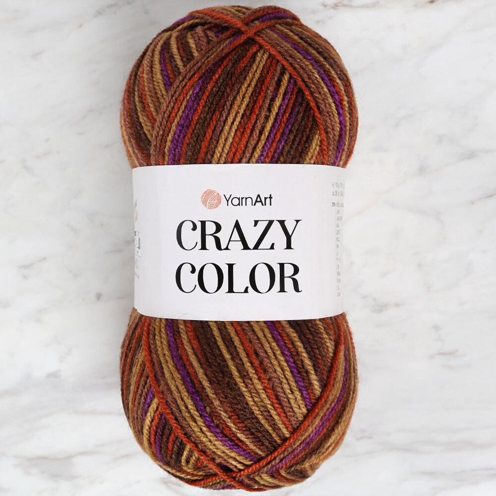YarnArt Crazy Color Ebruli El Örgü İpi - 155