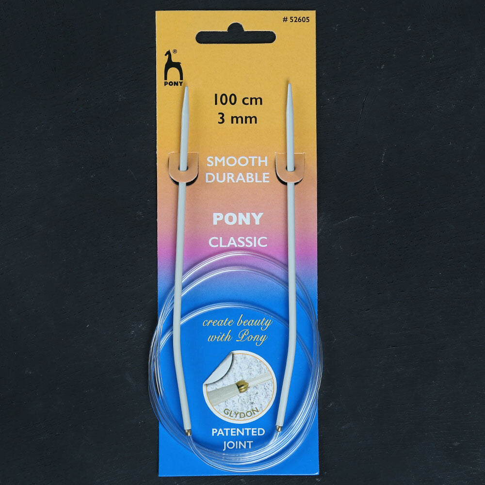 Pony 3 mm 100 cm Glydon Bağlantılı Alüminyum Misinalı Şiş  - 52605