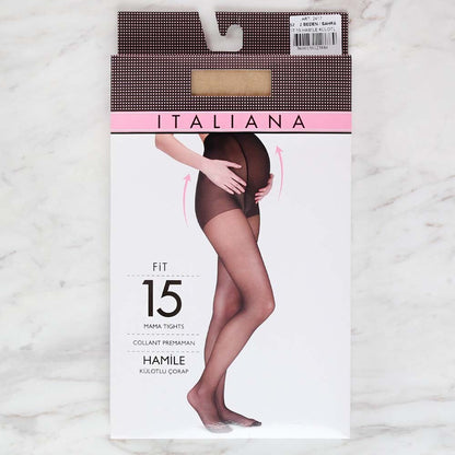 Italiana 2417 Fit 15 Hamile Külotlu Çorap, Sahra Ten 52/2 Beden