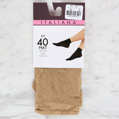 Italiana 1281 Mat Soket Çorap, Ten 57
