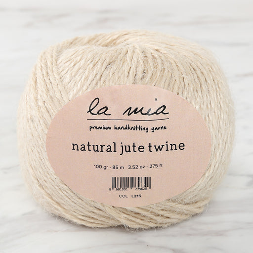 La Mia Natural Jute Twine 100 gr Krem Jüt İp - L215