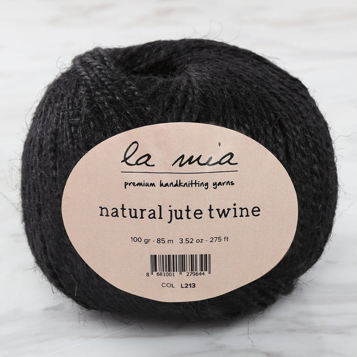 La Mia Natural Jute Twine 100 gr Siyah Jüt İp - L213