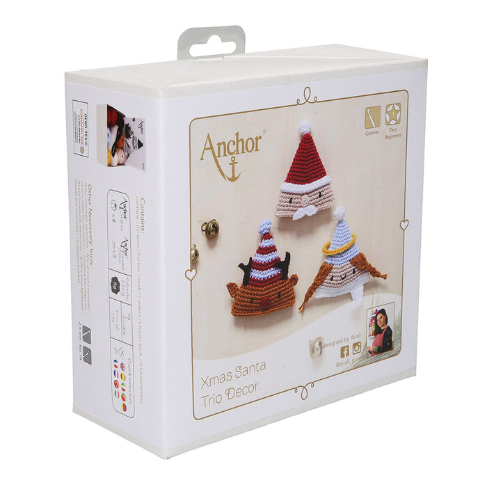 Anchor Noel Baba Üçlüsü Amigurumi Kiti - A28C005-09061