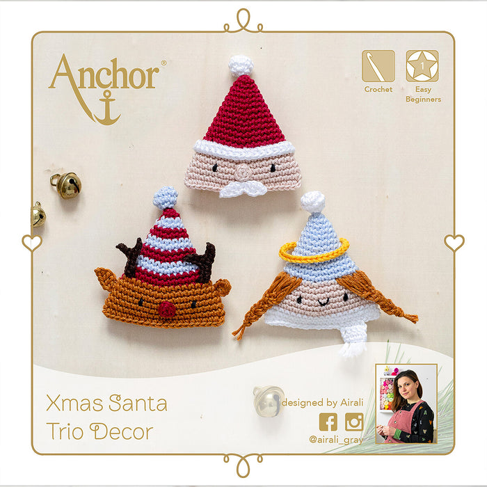 Anchor Noel Baba Üçlüsü Amigurumi Kiti - A28C005-09061