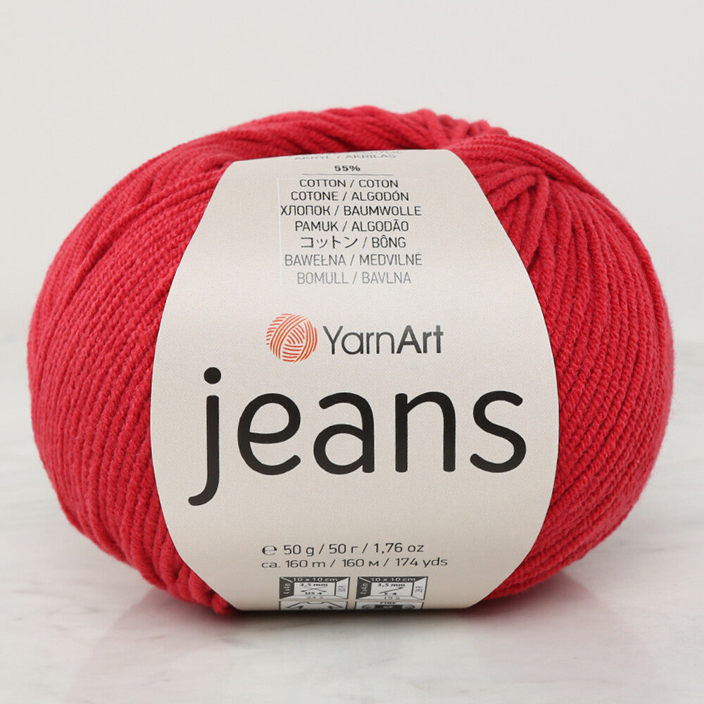 YarnArt Jeans Bordo El Örgü İpi - 51