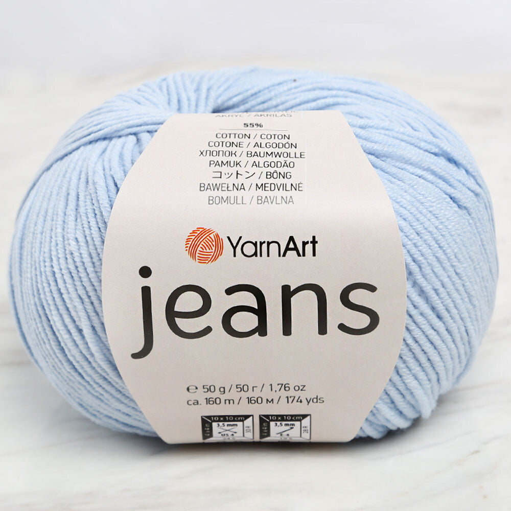 YarnArt Jeans Bebe Mavi El Örgü İpi - 75