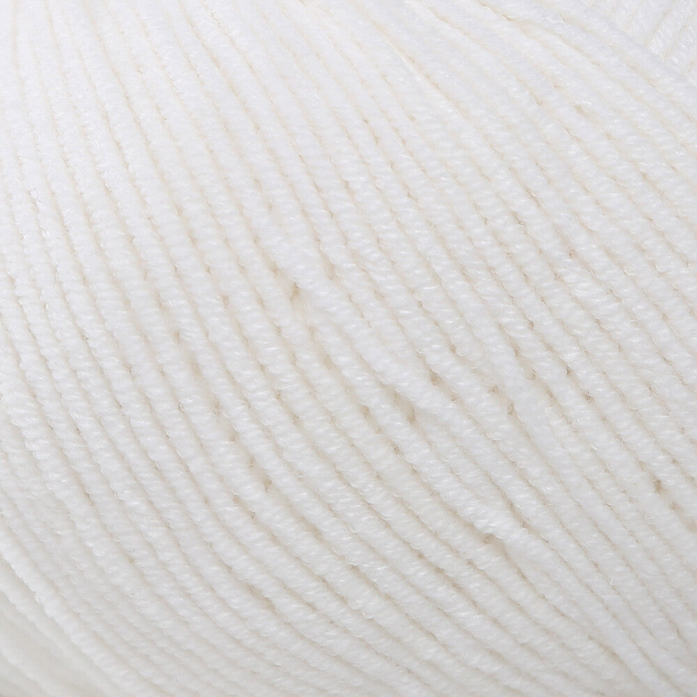 YarnArt Jeans Beyaz El Örgü İpi - 01