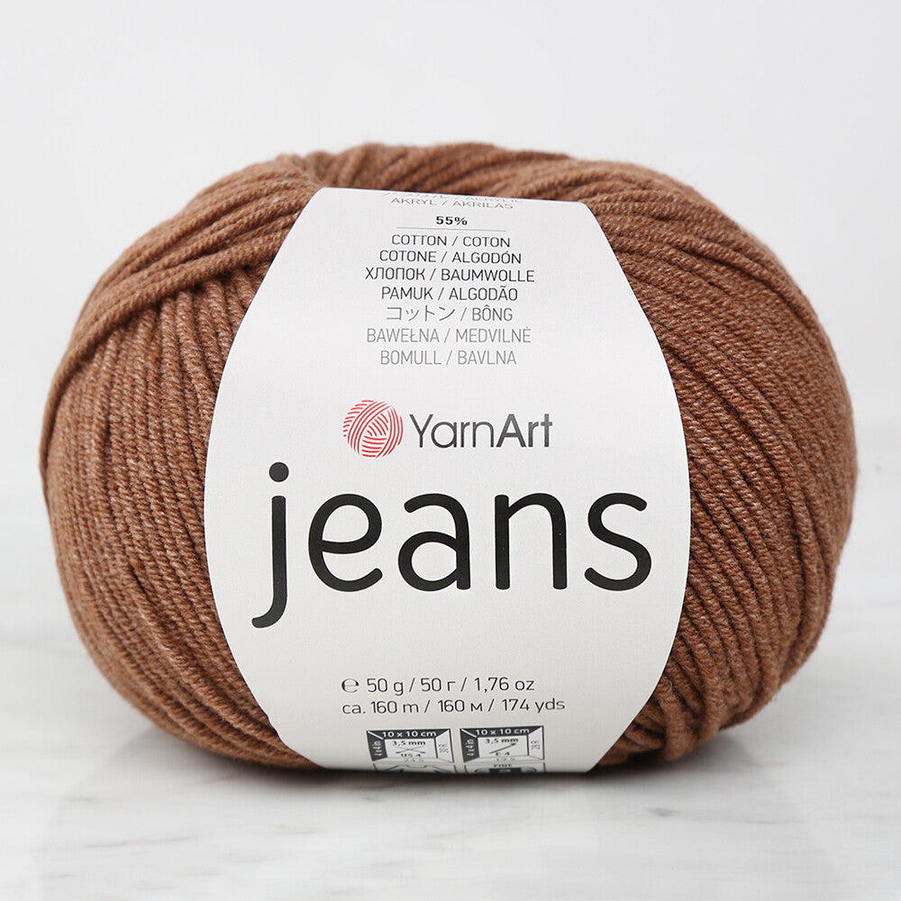 YarnArt Jeans Kahverengi El Örgü İpi - 40
