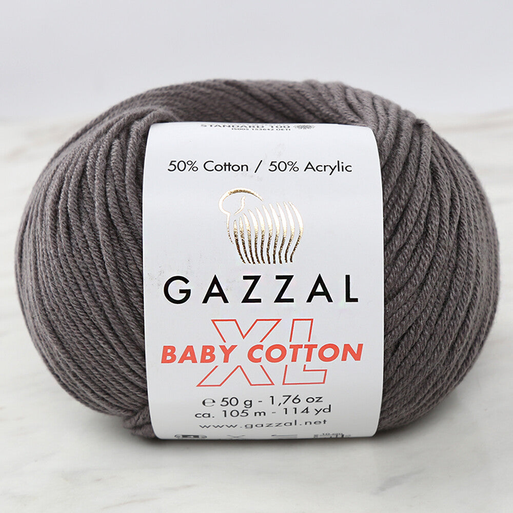 Gazzal Baby Cotton XL Koyu Gri Bebek Yünü - 3450XL