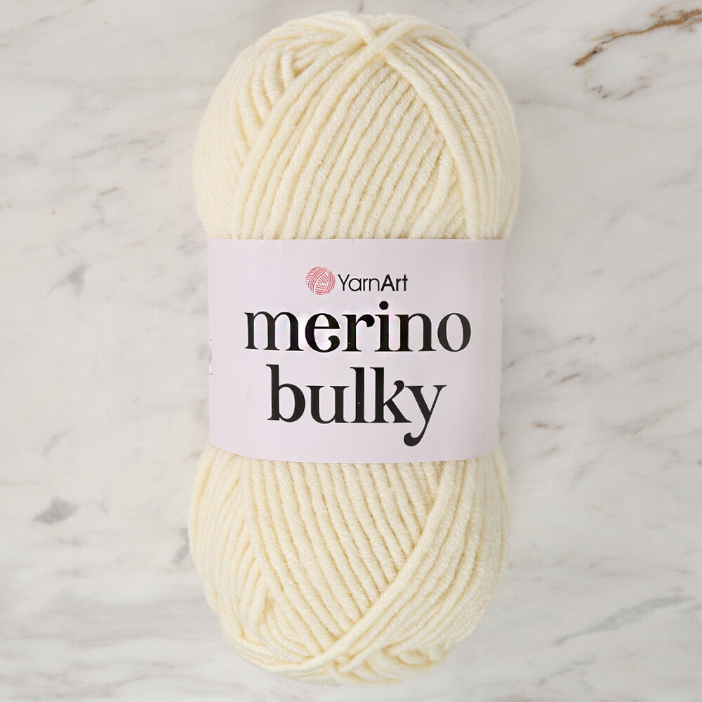 Yarnart Merino Bulky Krem El Örgü İpi - 502