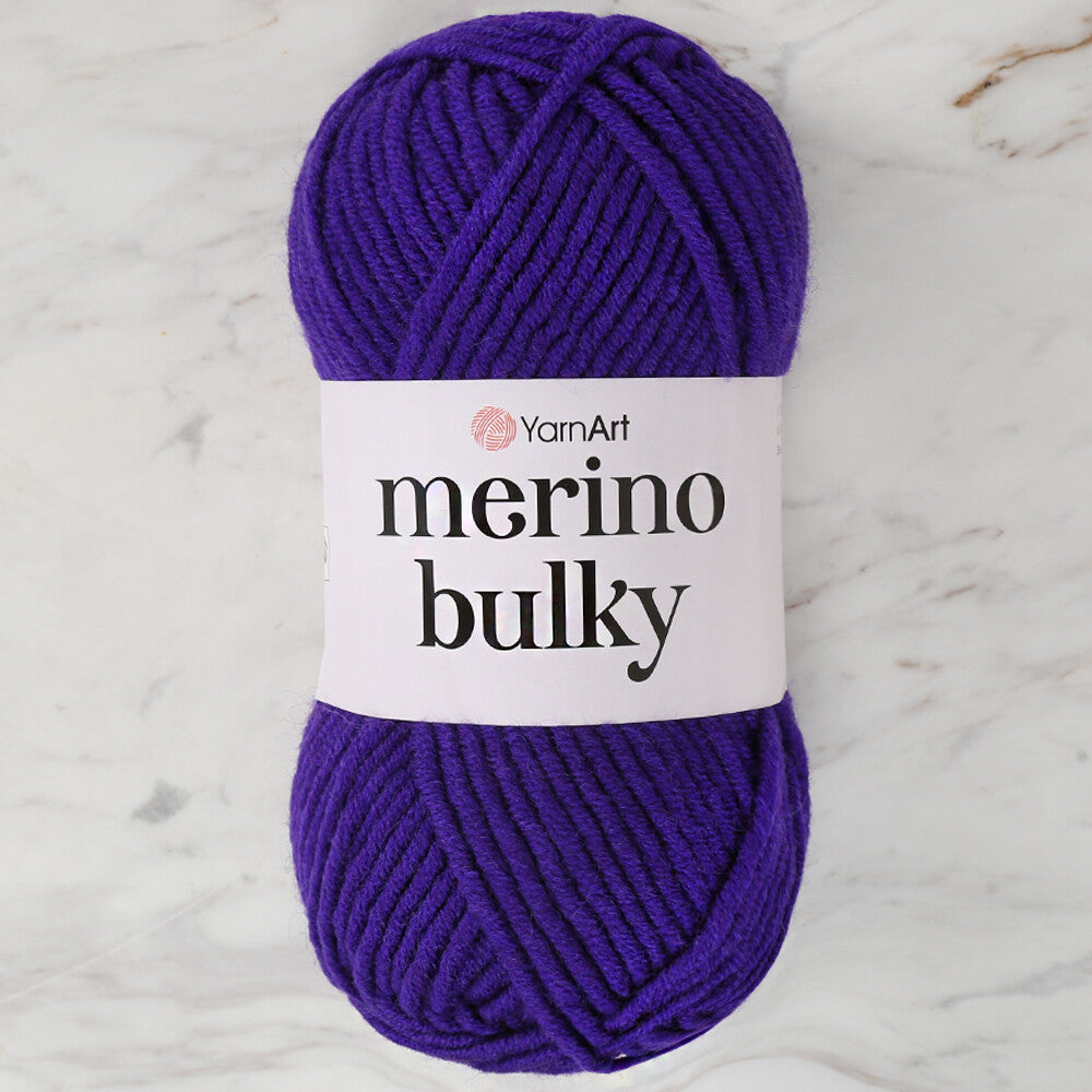 Yarnart  Merino Bulky Mor El Örgü İpi - 556