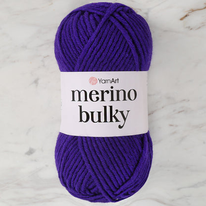 Yarnart  Merino Bulky Mor El Örgü İpi - 556